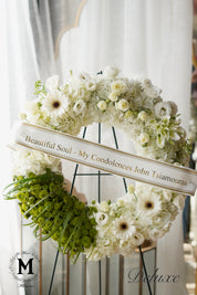 Round Condolences Wreath