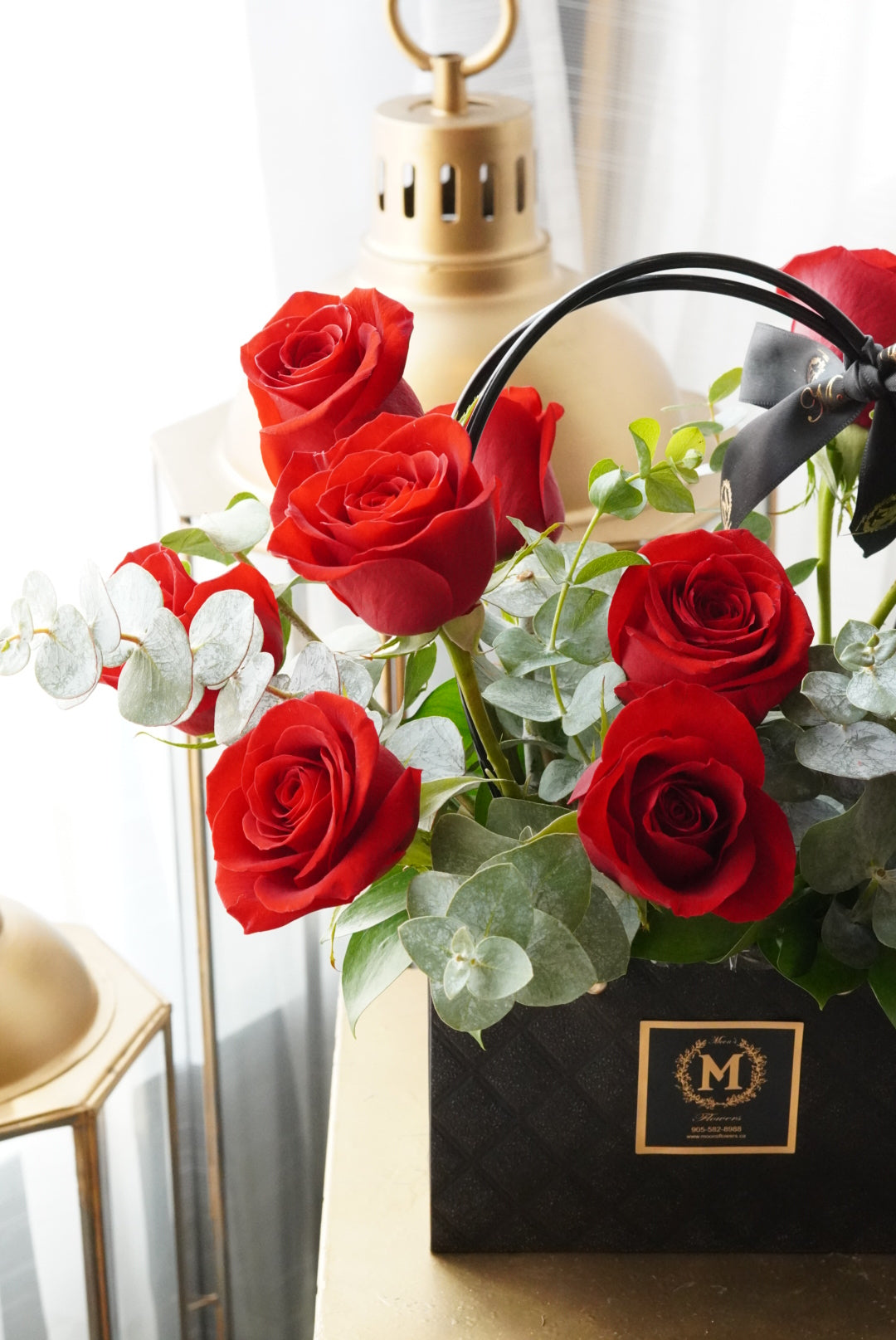 12 Roses-Basket of Love