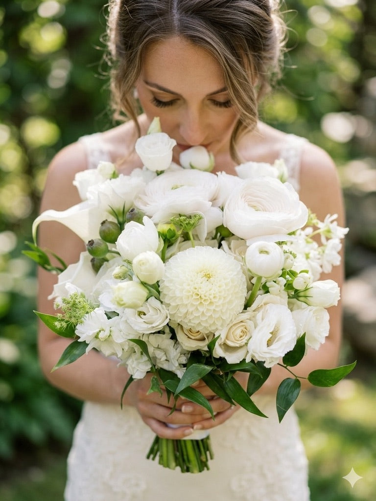 Moonlight Ivory Bridal Bouquet | Classic Wedding Flowers Toronto