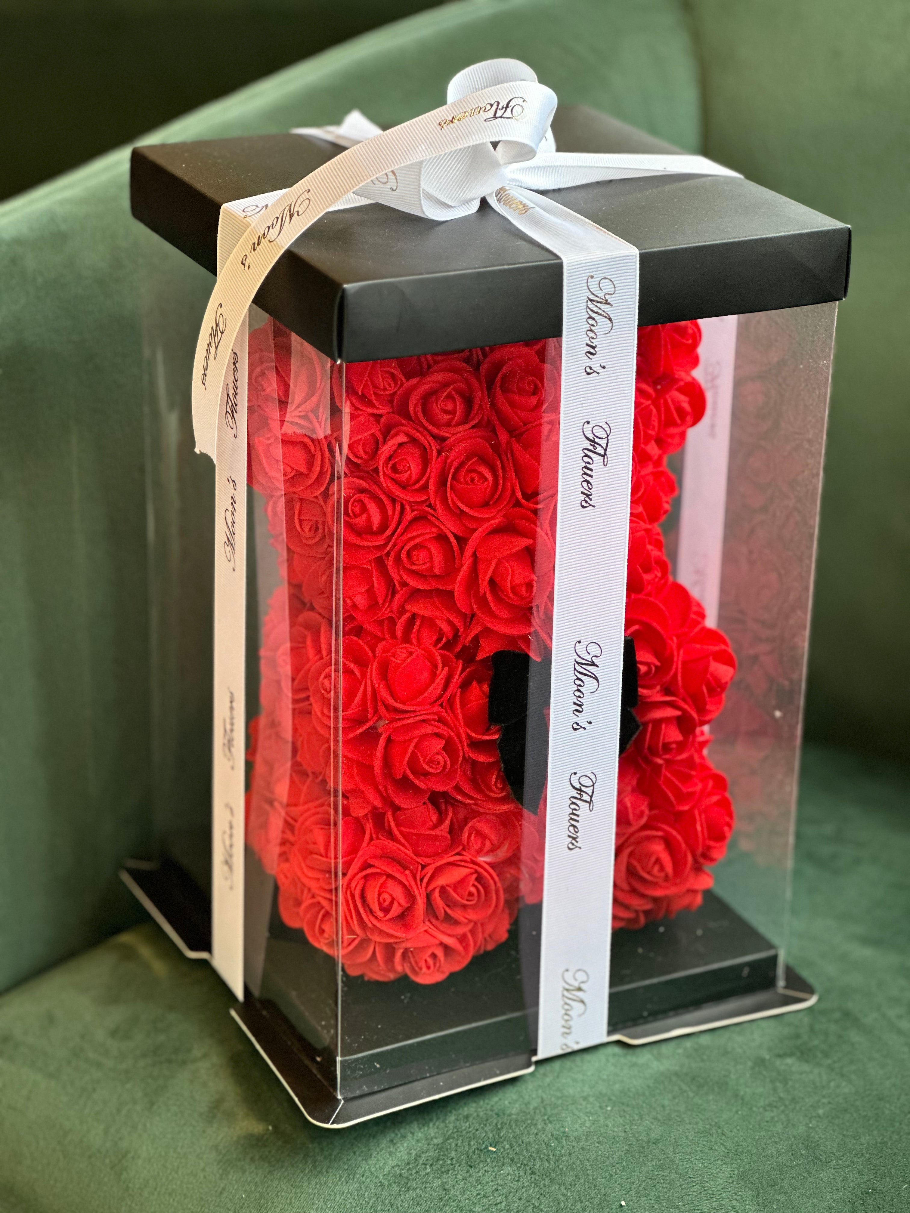 Valentine s Day Rose Teddy Bear Same Day Flower Delivery Toronto GTA Oakville Flower Shop Moon s Flowers