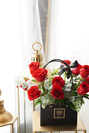 12 Roses-Basket of Love