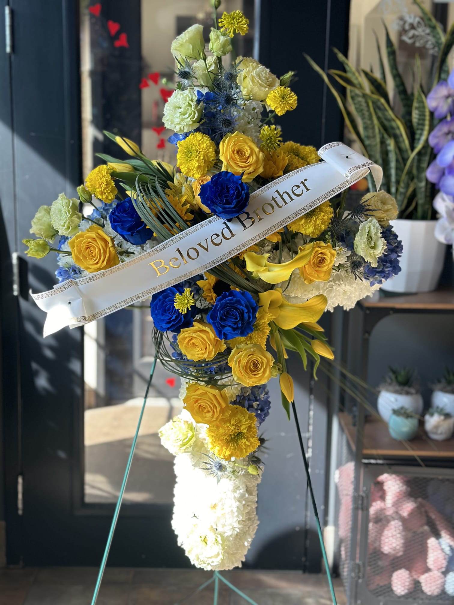 Cross Funeral Spray