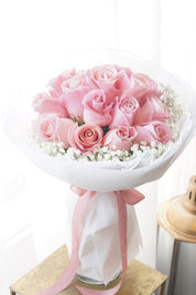 15 pink Roses