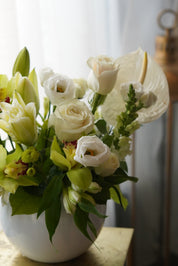 In Peace Flowers Arrangement Pot