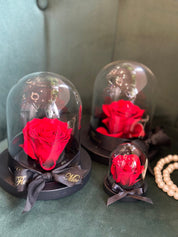 MOTHER'S DAY - preserved flower in a glass dome