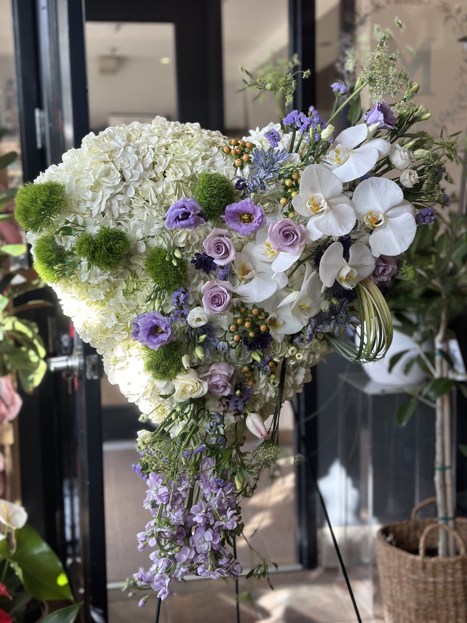 Condolences Flowers Heart Wreath