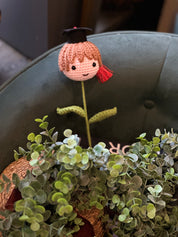 Graduation Bear and Flower