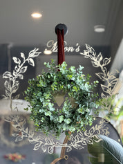 Mini artificial Eucalyptus Wreath– 12cm