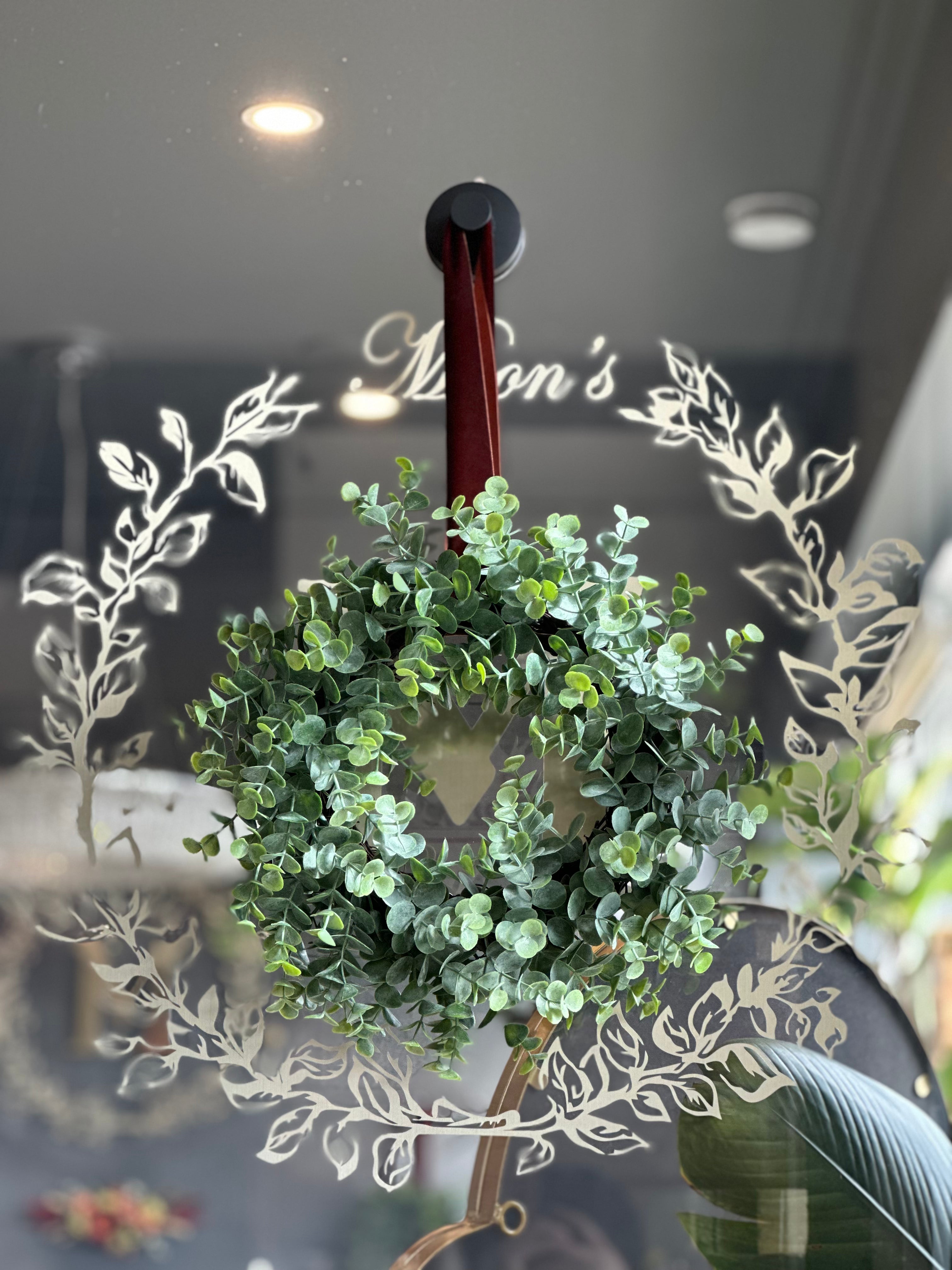 Mini artificial Eucalyptus Wreath– 12cm