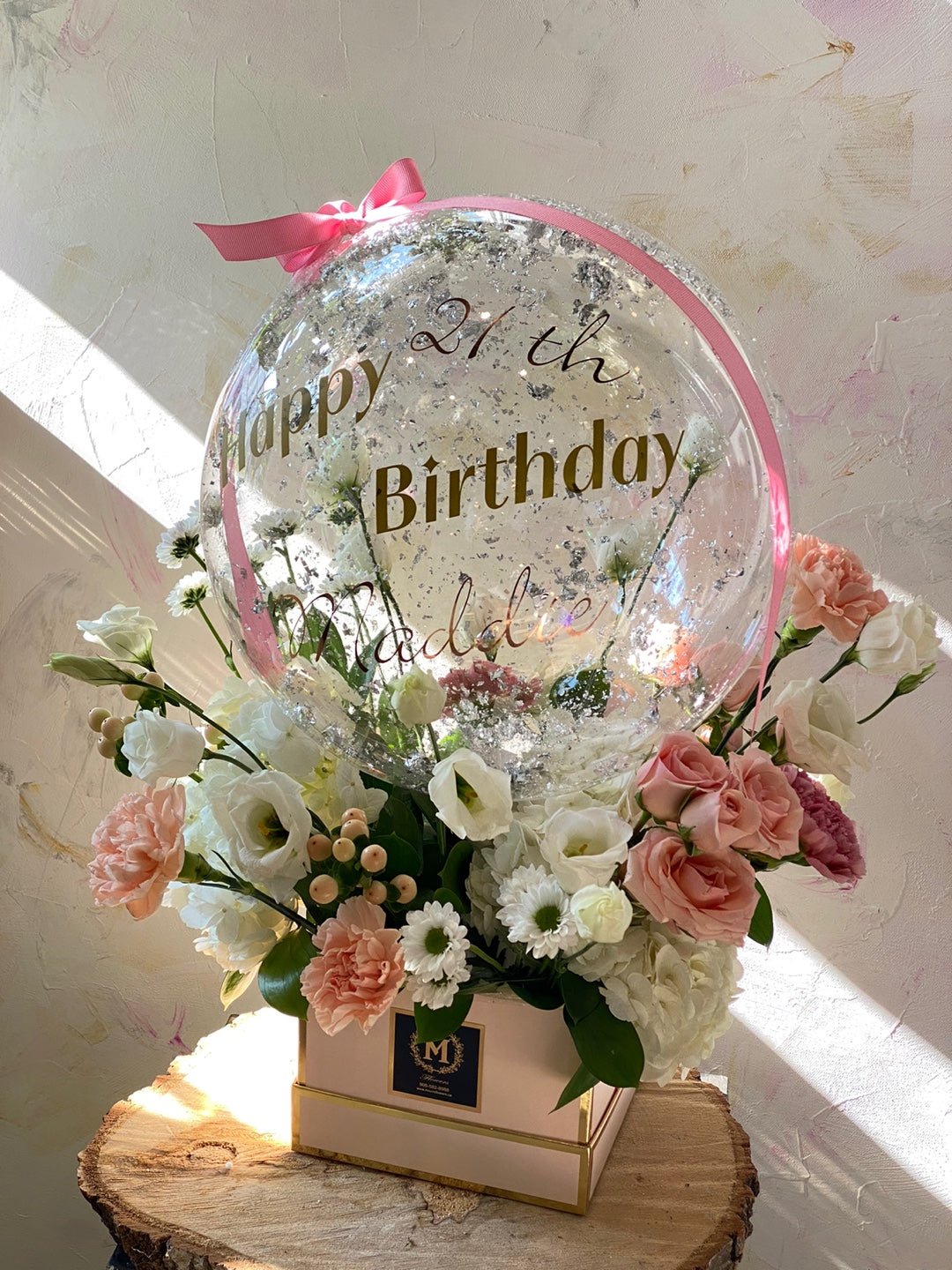 Valentine's Day - Balloon with Flowers