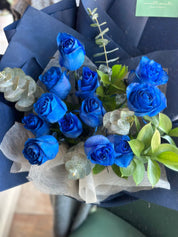Valentine's Day - Blue Rose Bouquet (6, 12 , 24 Roses)