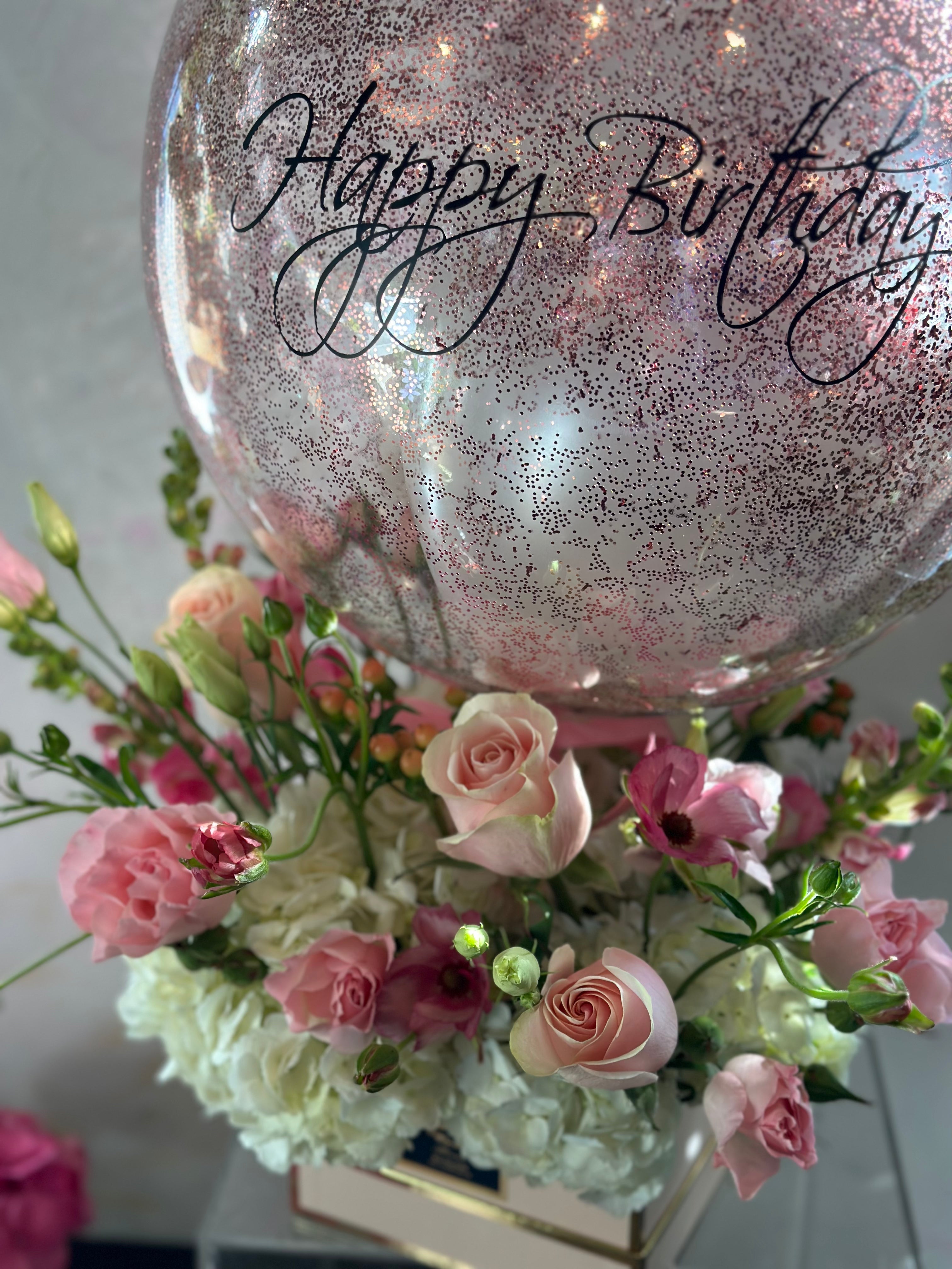 Valentine's Day - Balloon with Flowers