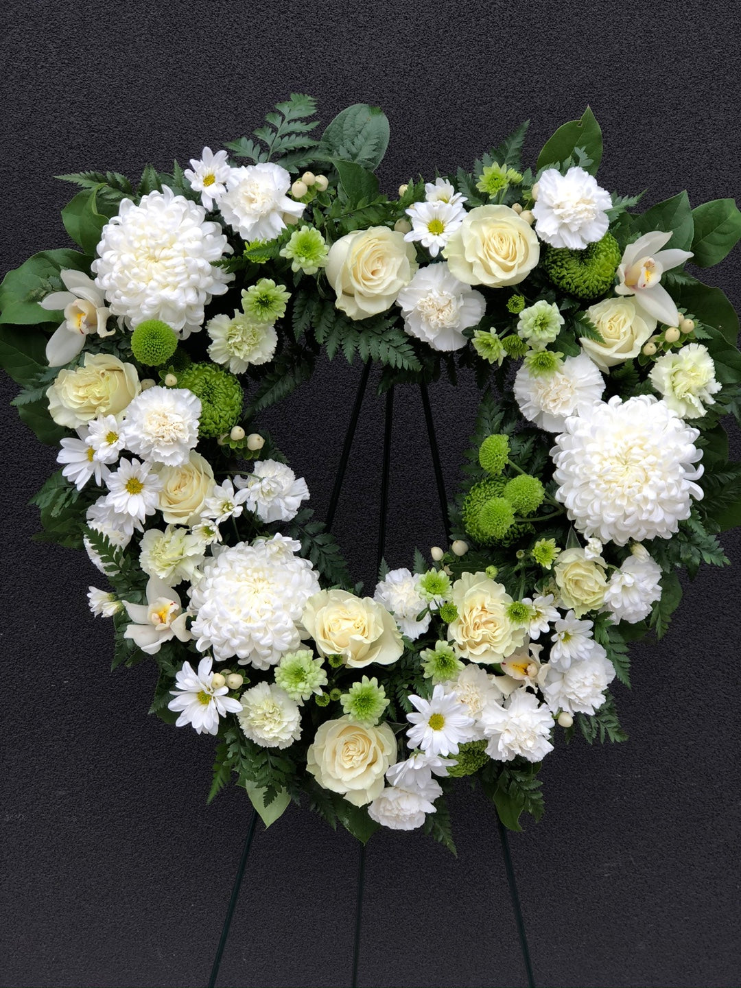 Funeral and Sympathy Heart Wreath