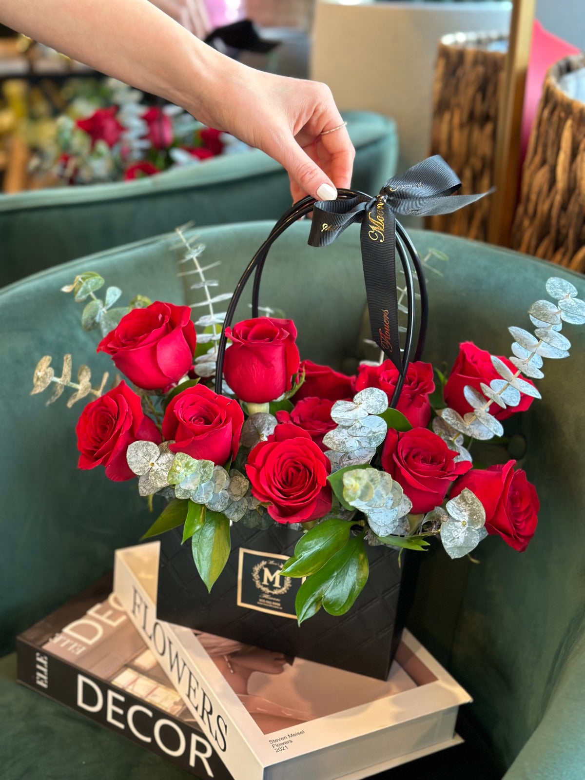 12 Roses-Basket of Love