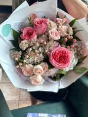 Pink blossom bouquet