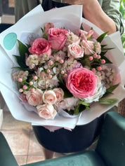 Pink blossom bouquet