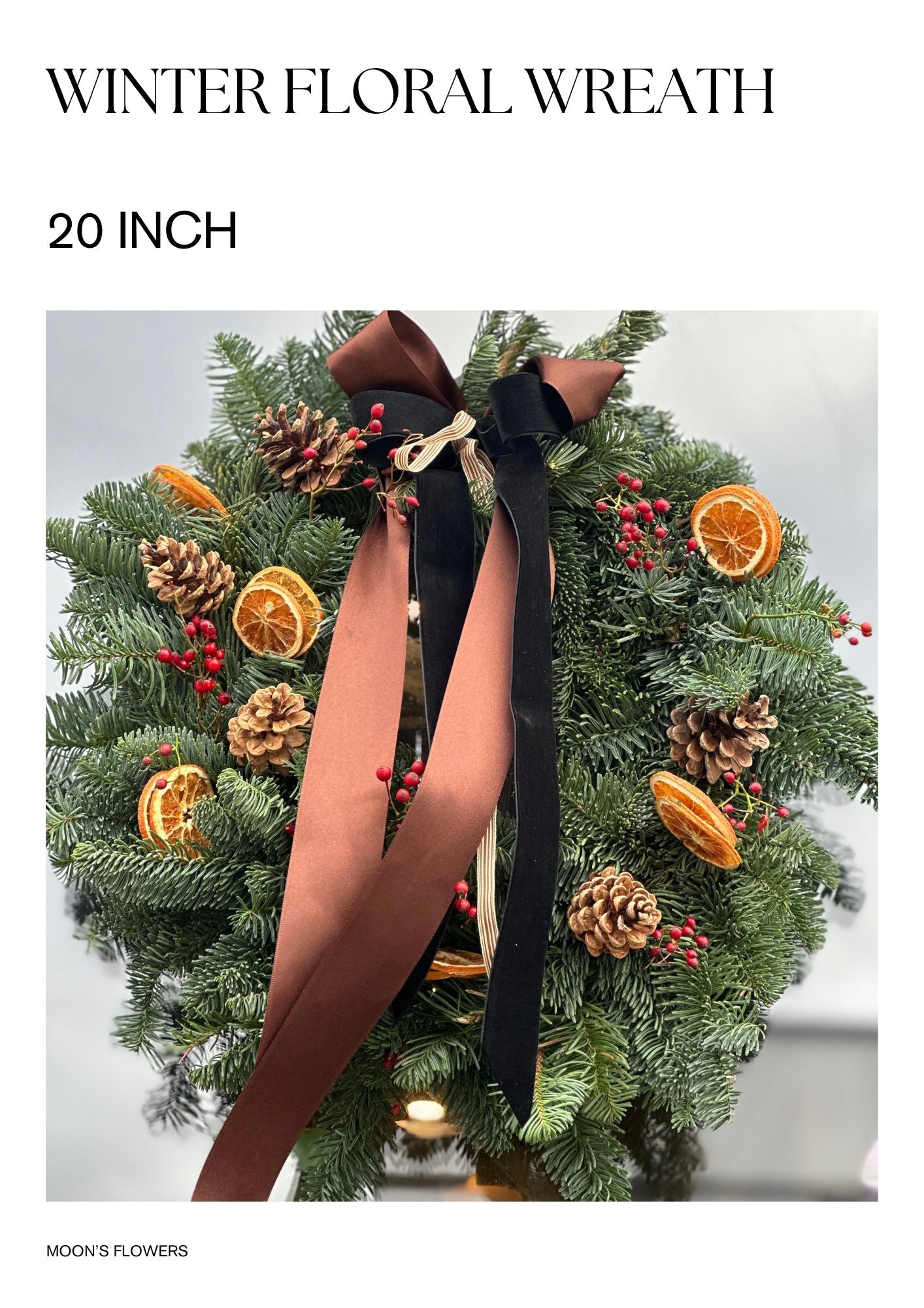 Winter Floral Wreath