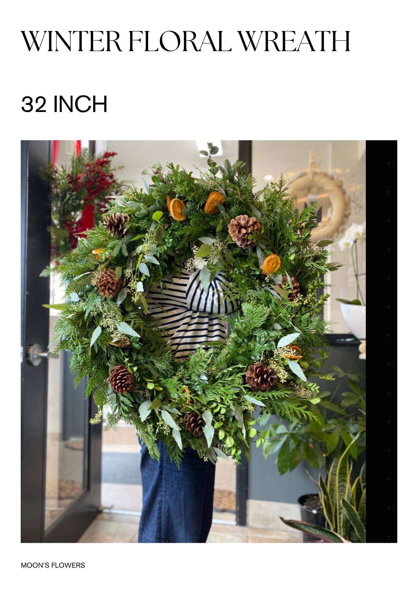 Winter Floral Wreath