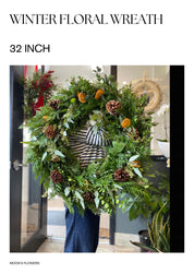 Winter Floral Wreath