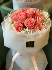 Valentine's Day -Pink Rose Bouquet