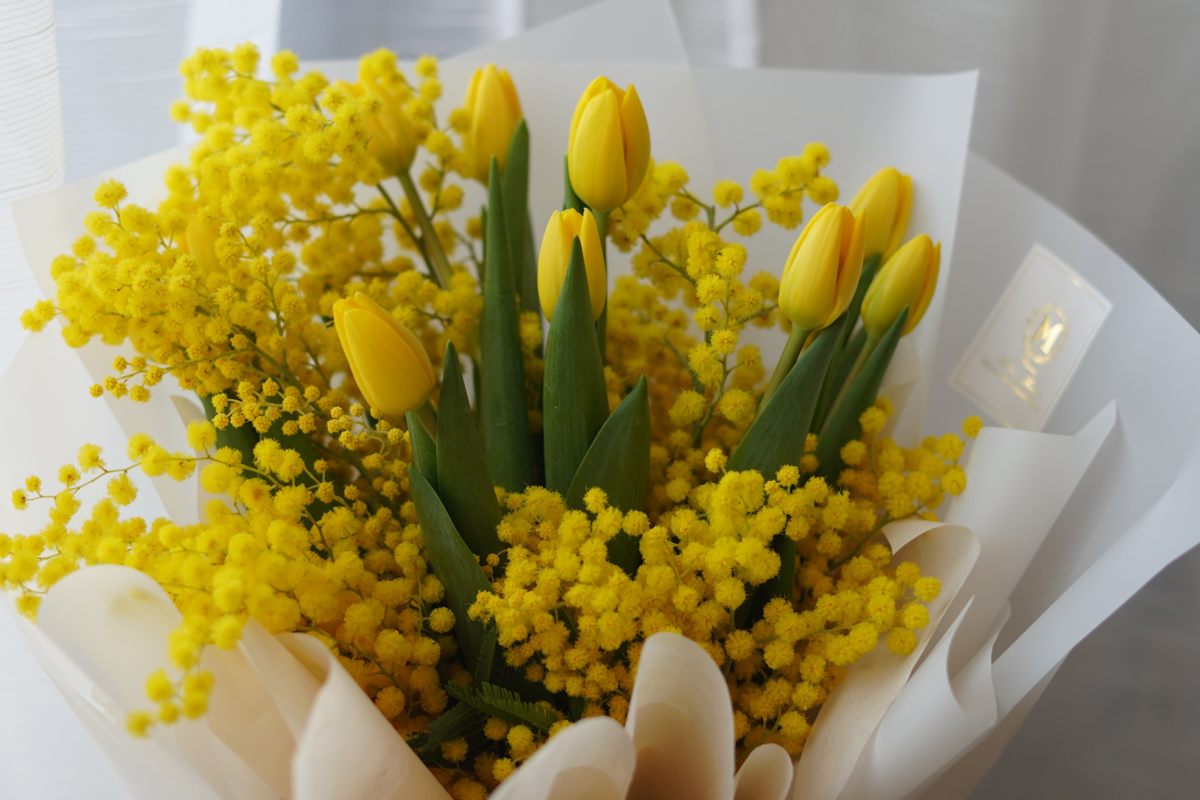Bouquet Of Mimosa & Tulip