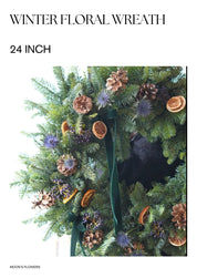 Winter Floral Wreath