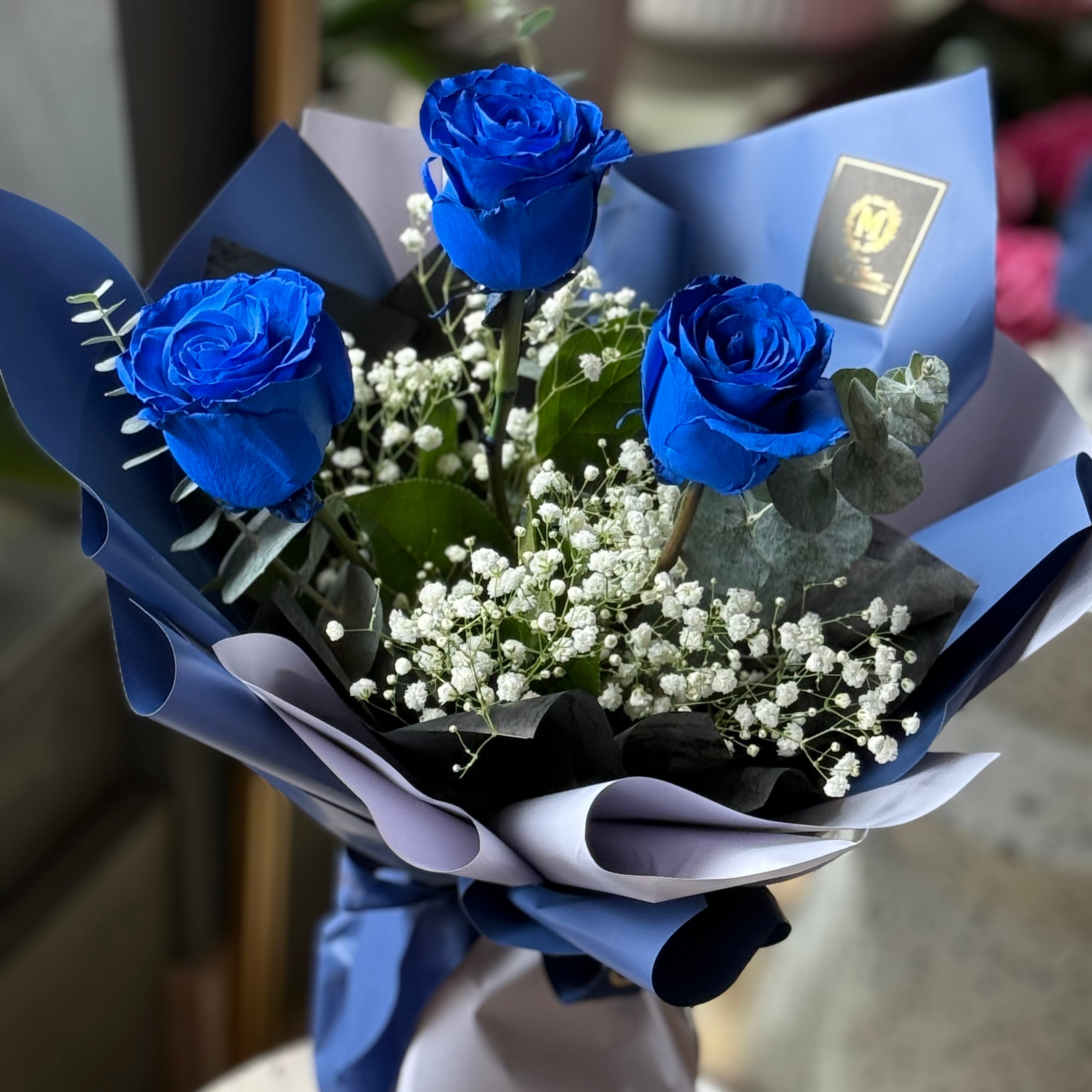 Valentine's Day - 3 Roses Bouquet