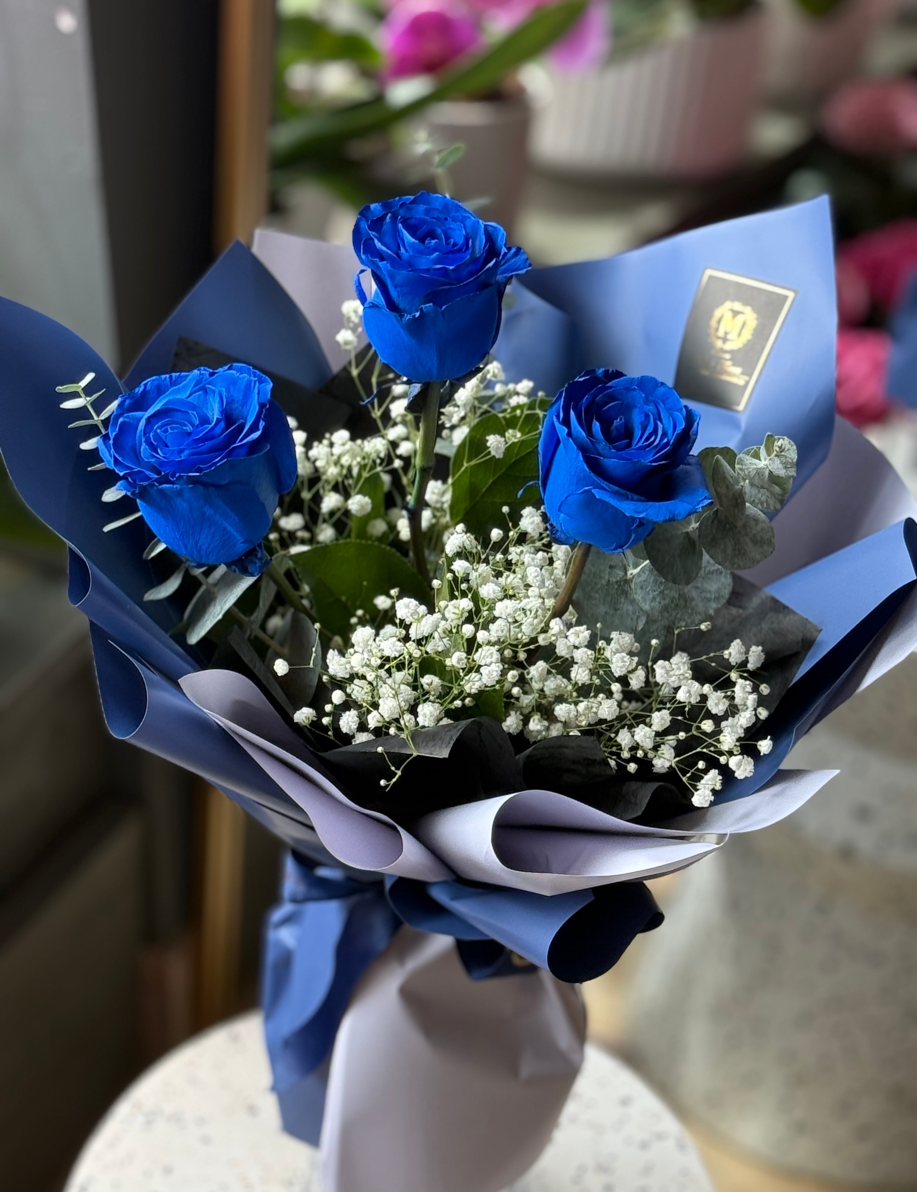 Valentine's Day - 3 Roses Bouquet