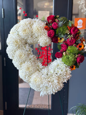 Heart Funeral Wreath