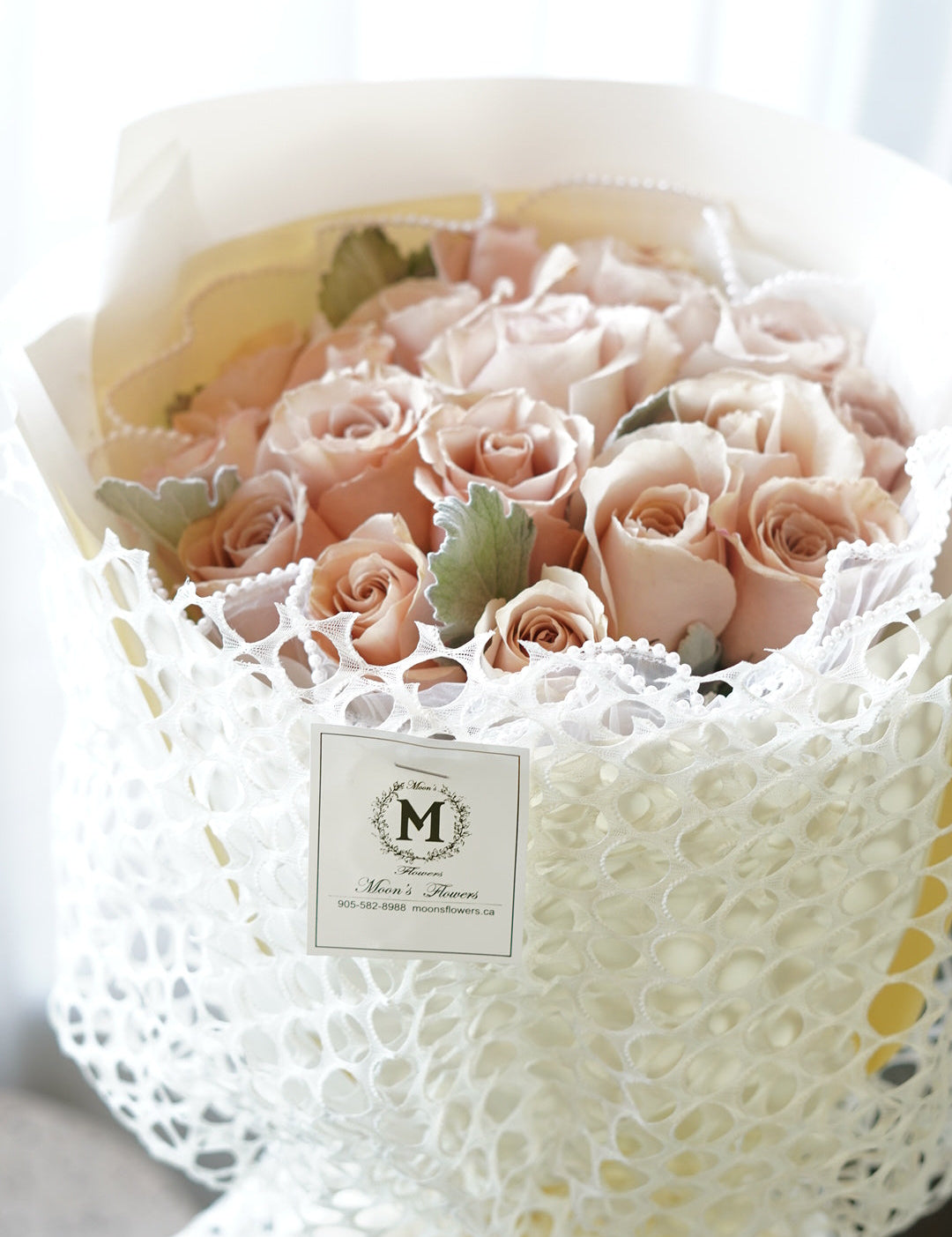 15 Champagne roses