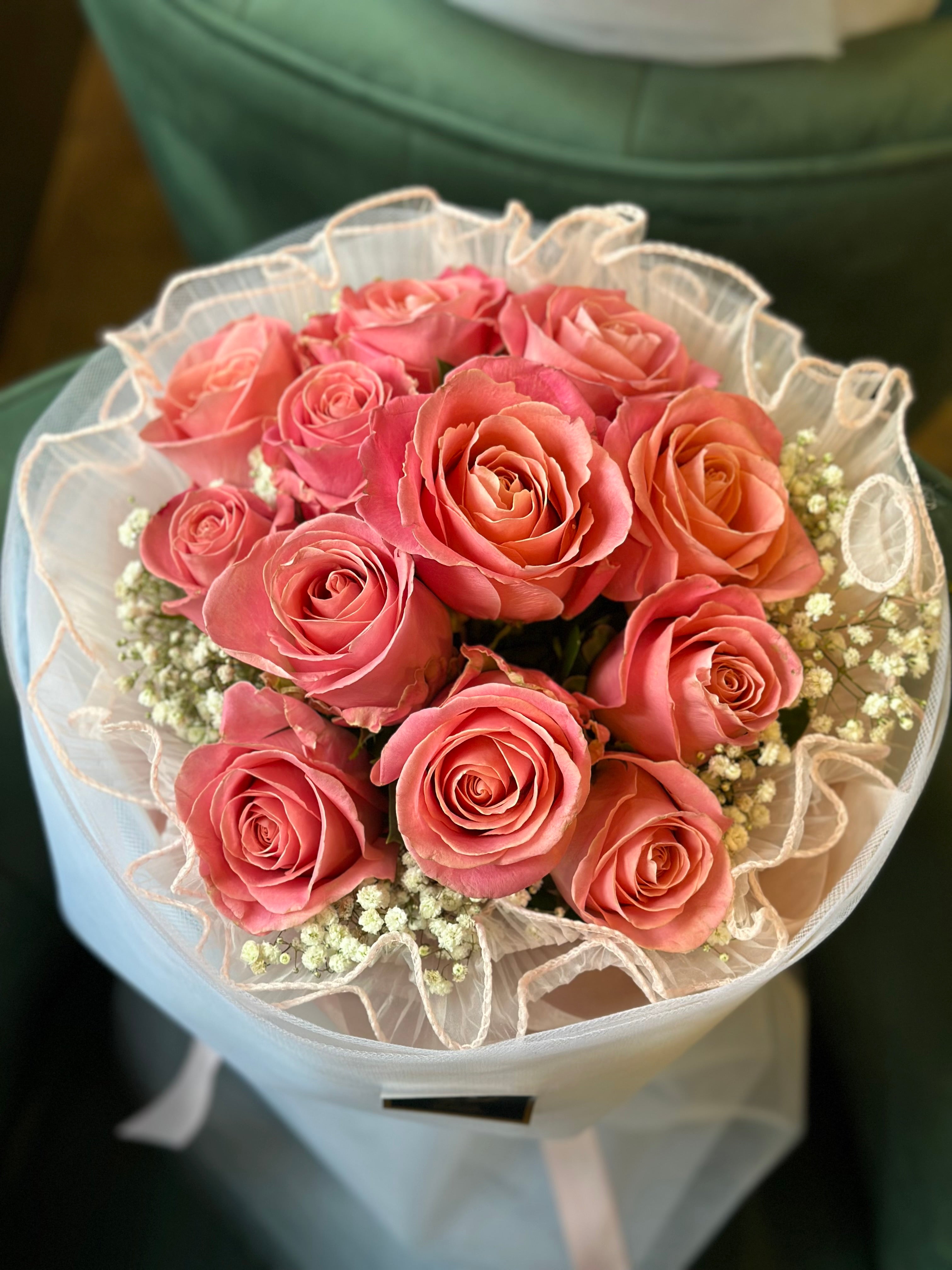 Valentine's Day -Pink Rose Bouquet