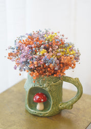 Coloured Babys Breath In A Cup