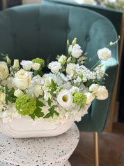 Closeup shot of the flowers in A Walk to Remember. Sympathy and Funeral Flowers