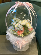 Artificial Flower Balloon Arrangement