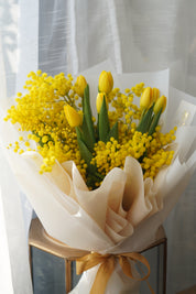 Bouquet Of Mimosa & Tulip
