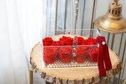 Valentine's Day - Scarlet Bloom Acrylic Basket