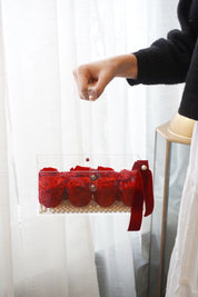 Valentine's Day - Scarlet Bloom Acrylic Basket