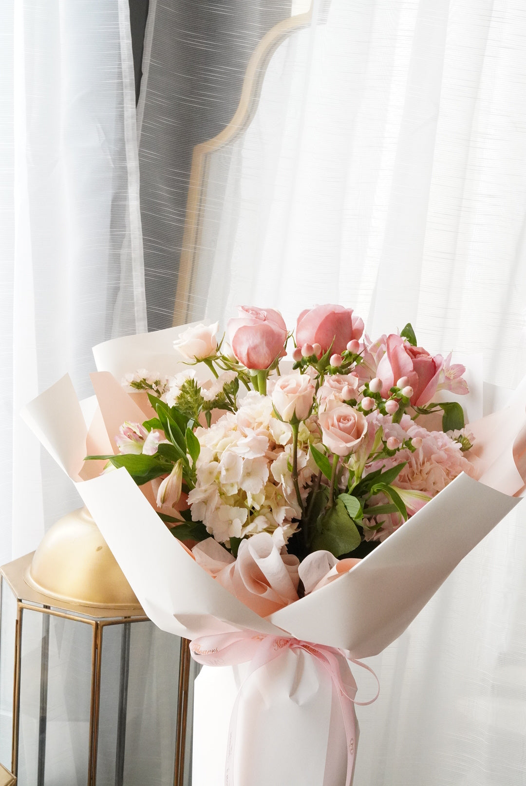 Pink blossom bouquet