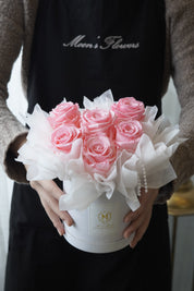 발렌타인 데이 - 벨벳 상자에 보존된 장미 - 9 