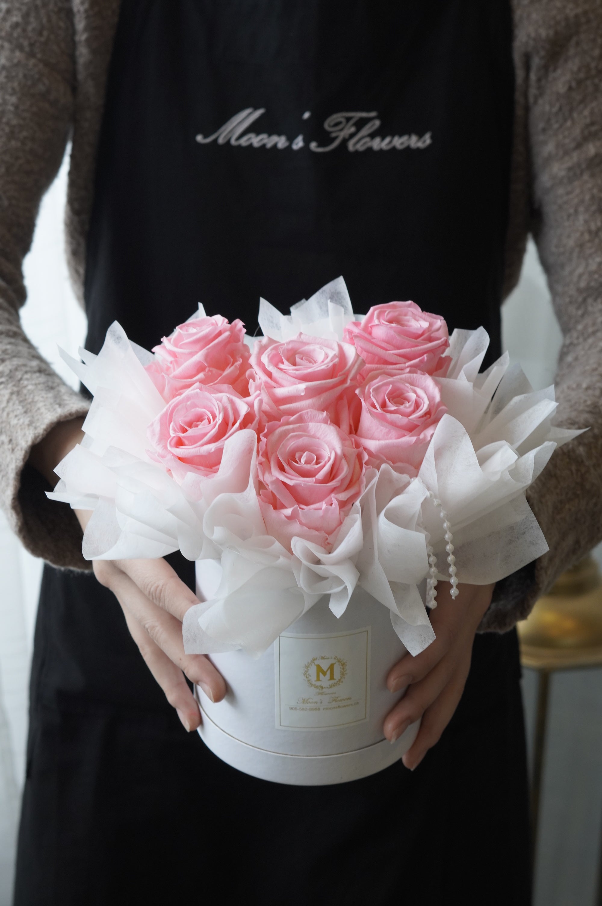 발렌타인 데이 - 벨벳 상자에 보존된 장미 - 9 