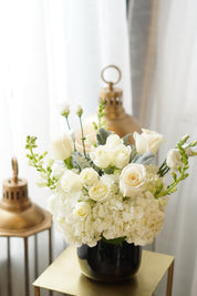 Black & White Sympathy Flowers