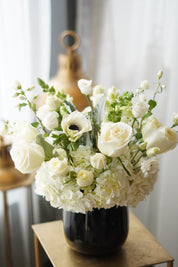 Black & White Sympathy Flowers