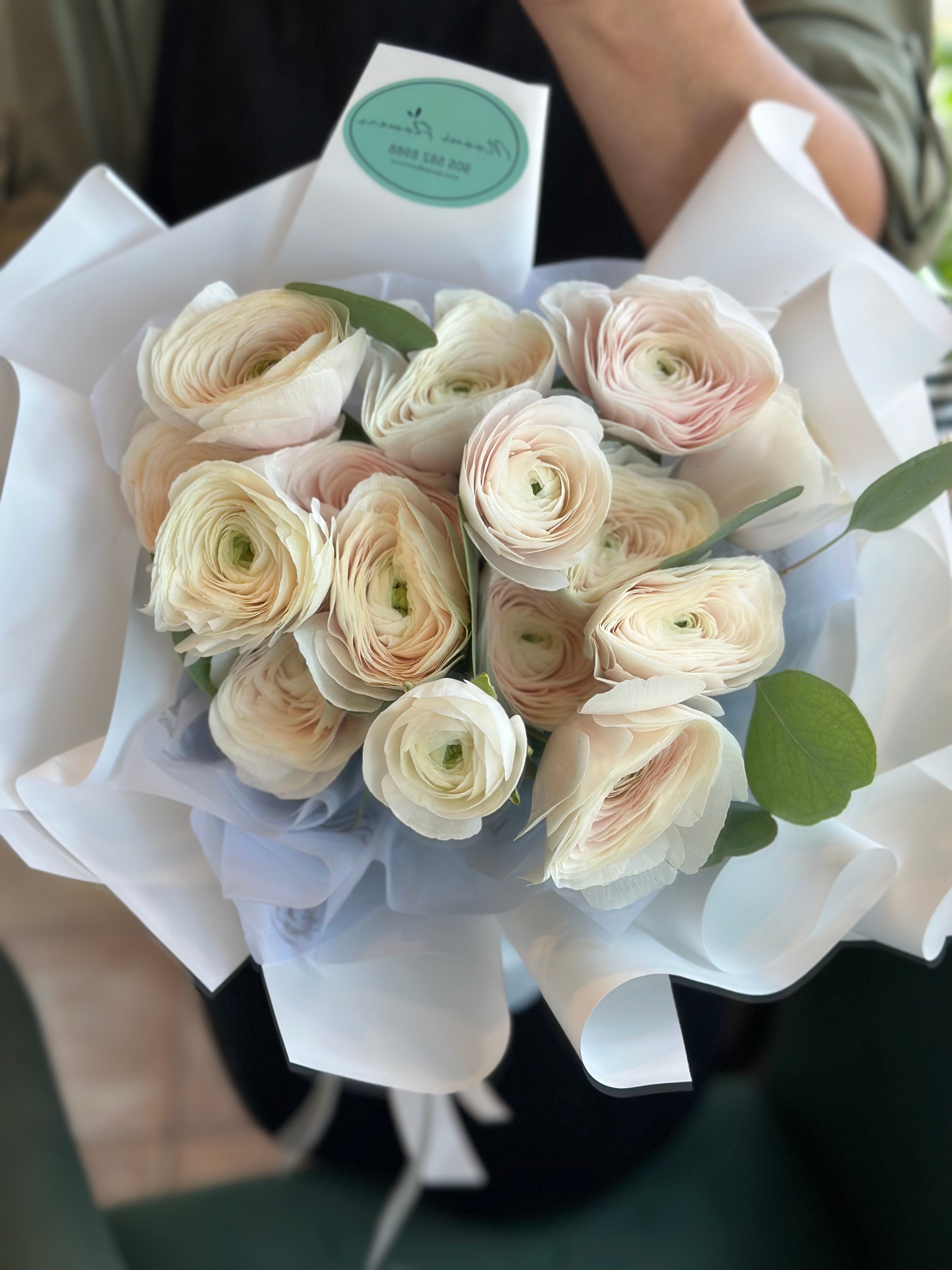 Boutique floral arrangement with custom 'M' branding for high end gifting     for Mother's Day / Fast delivery in the GTA. 
