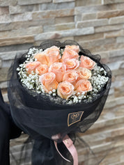 15 Peach Roses