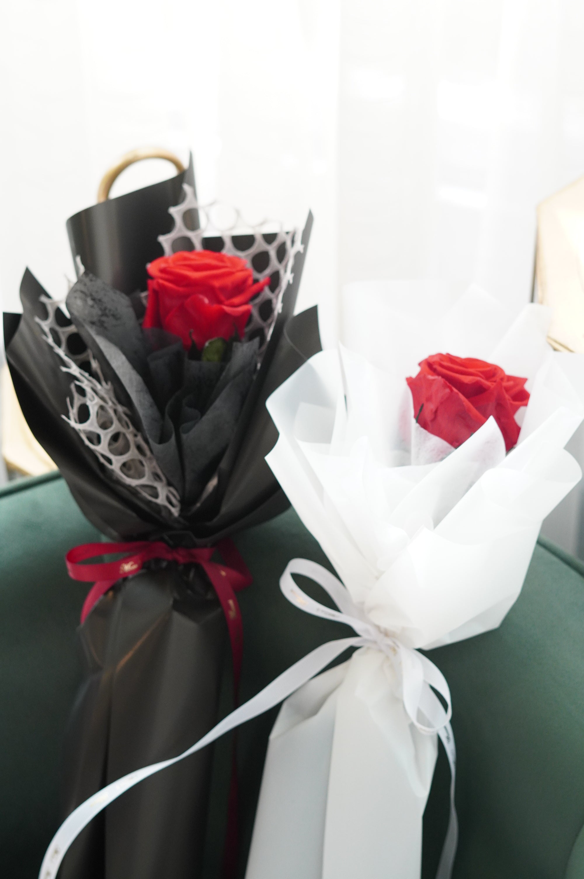 Single Long Stem Rose Preserved
