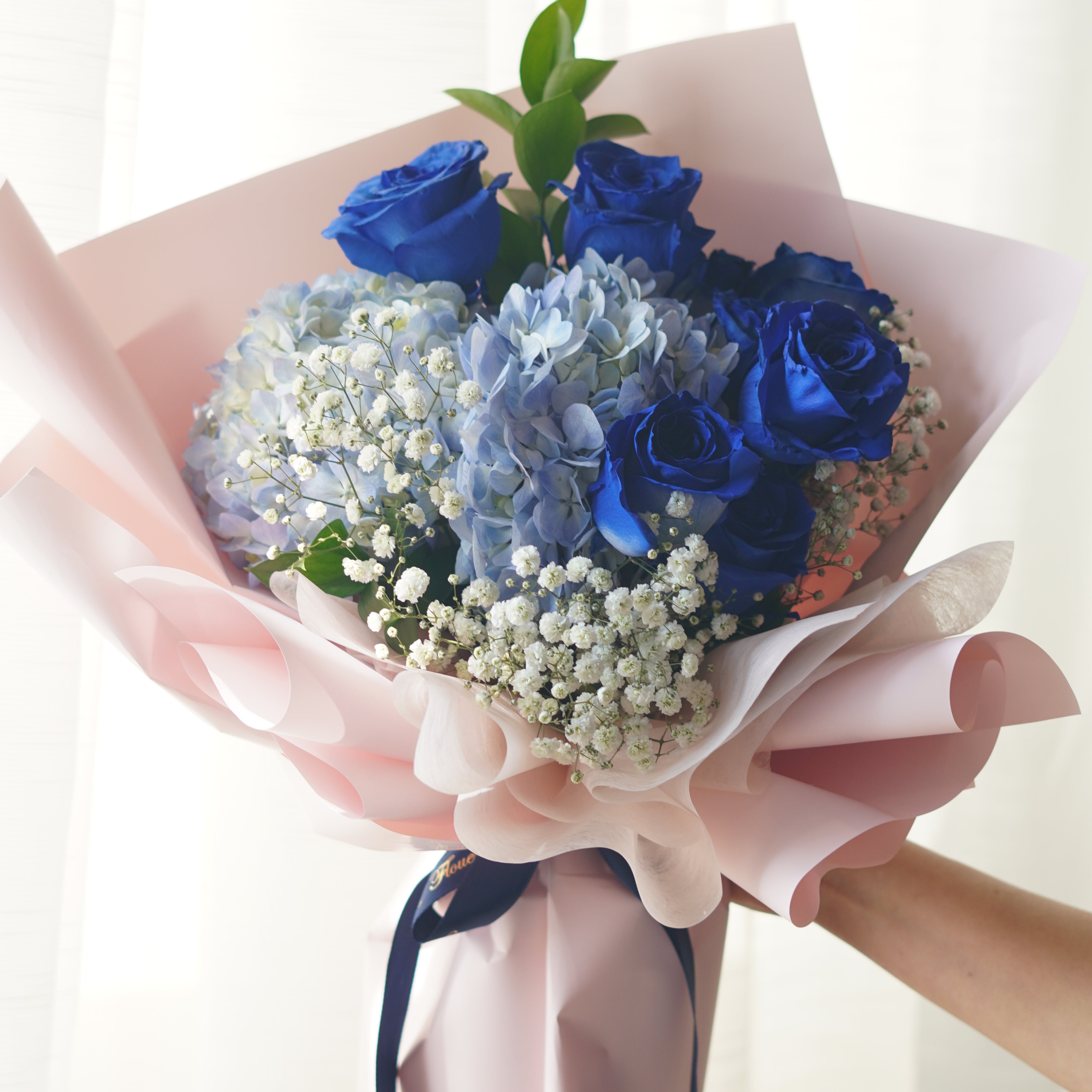 Blue hydrangea, Blue rose, Flowers Toronto