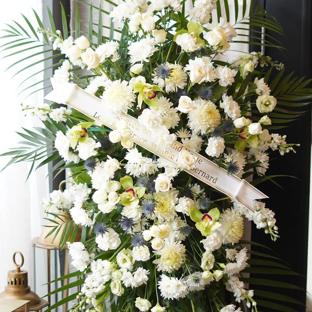 This premium standing spray delivers a heartfelt tribute.Funeral and Sympathy Flowers Delivery Toronto