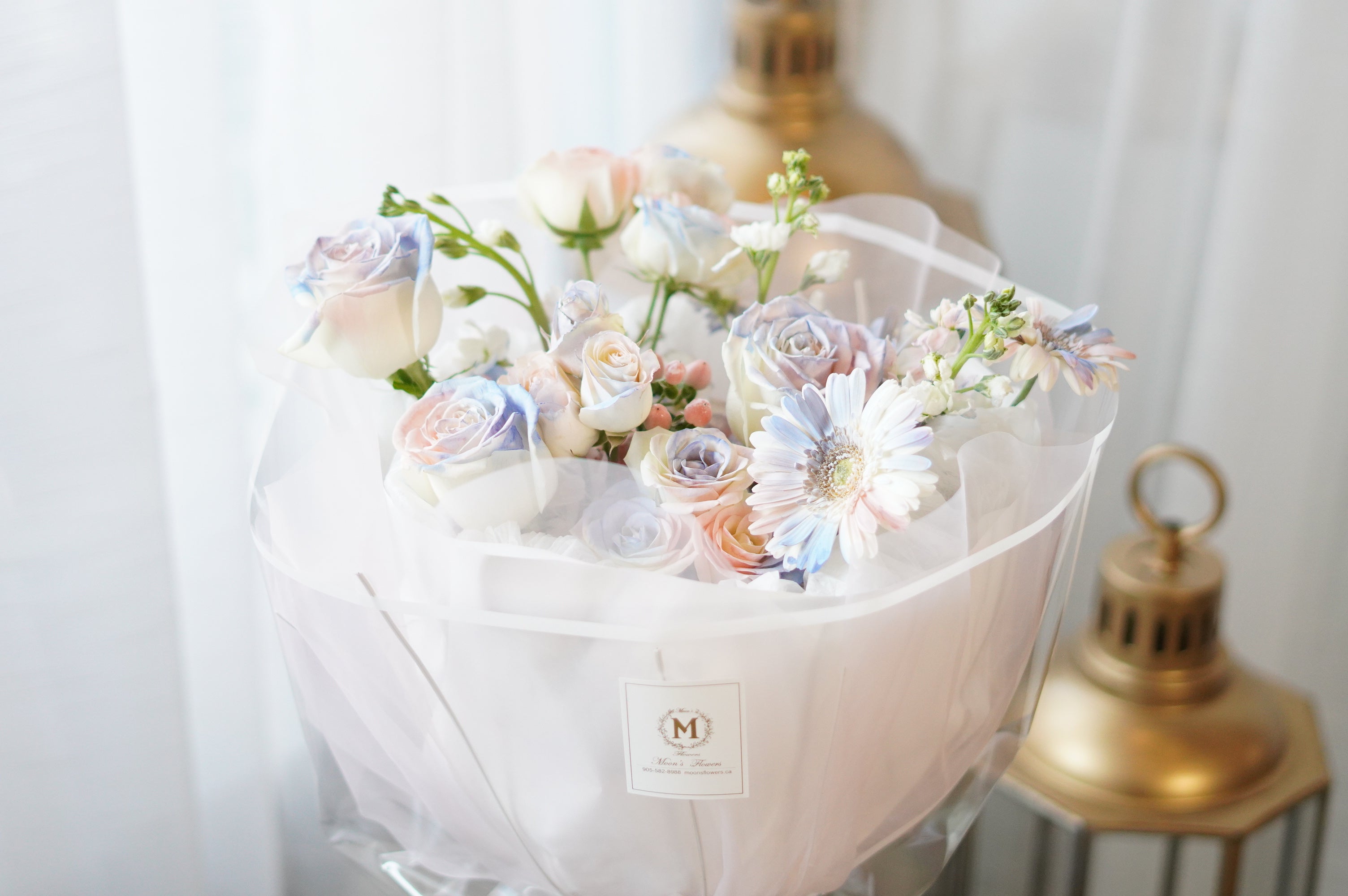 棉花糖花束