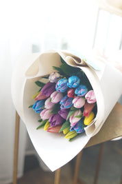 Rainbow Tulip Bouquet