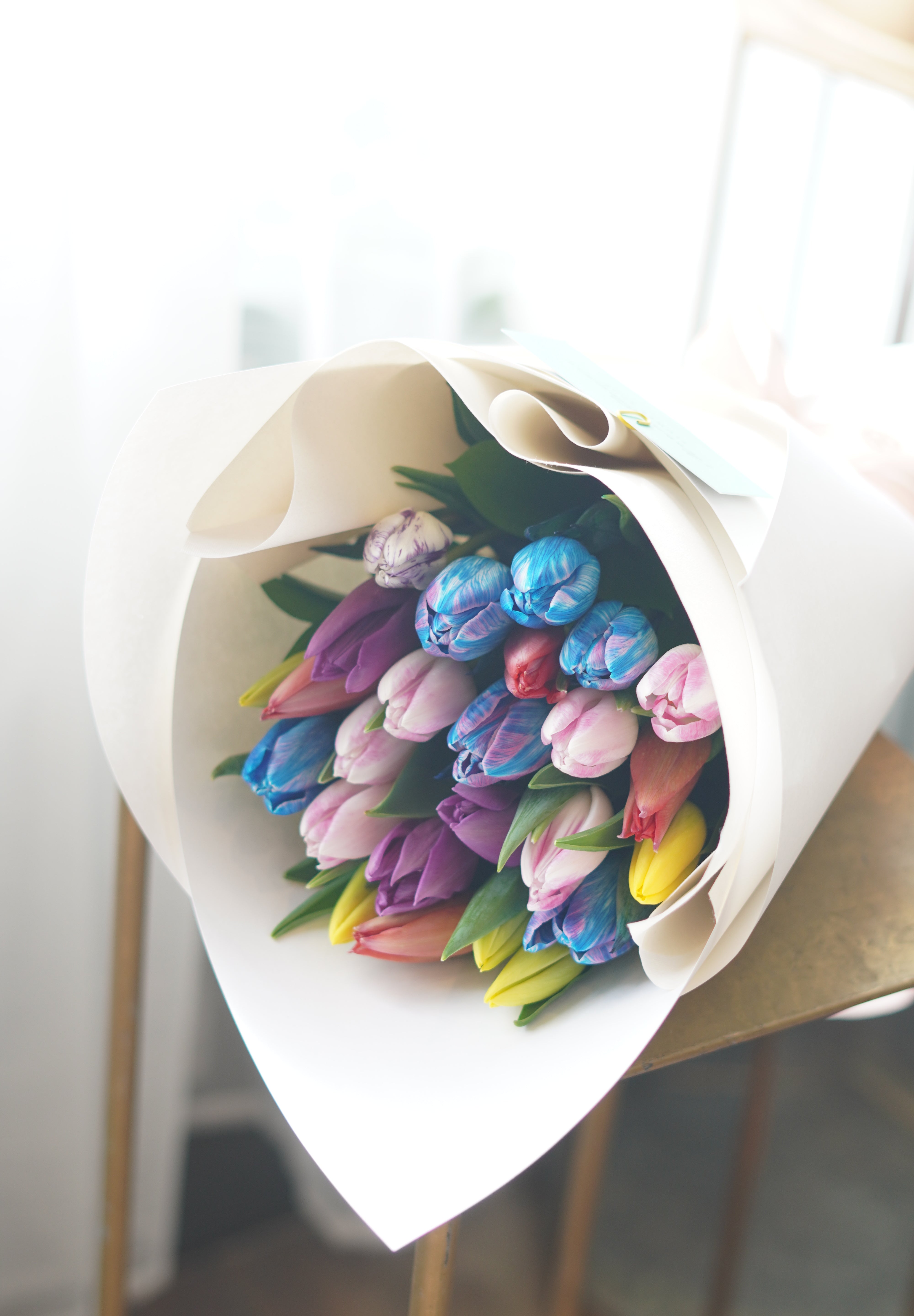 Rainbow Tulip Bouquet